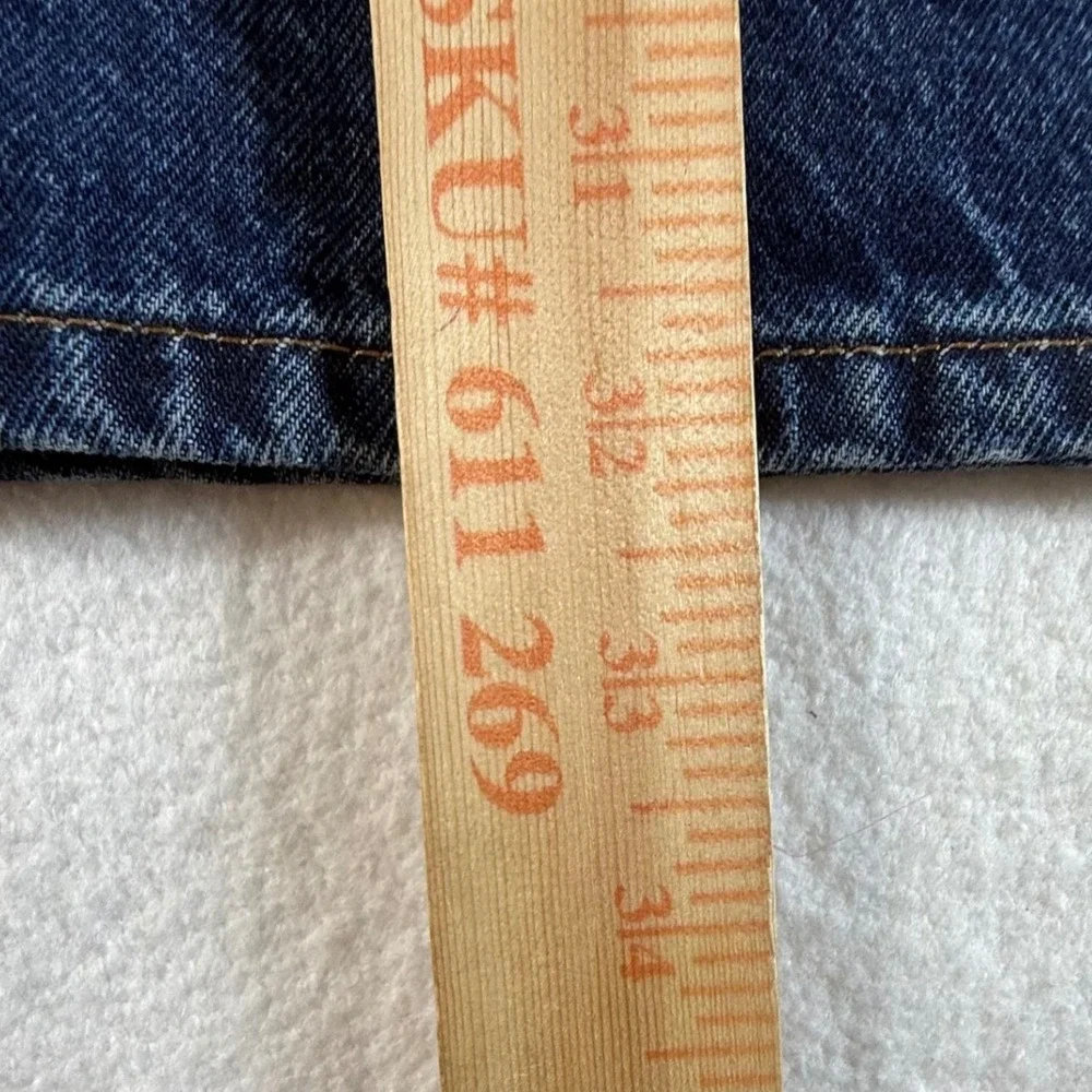Madewell The Longline Straight Jeans Womens (Actual 35x32) Button Fly‎ High Rise